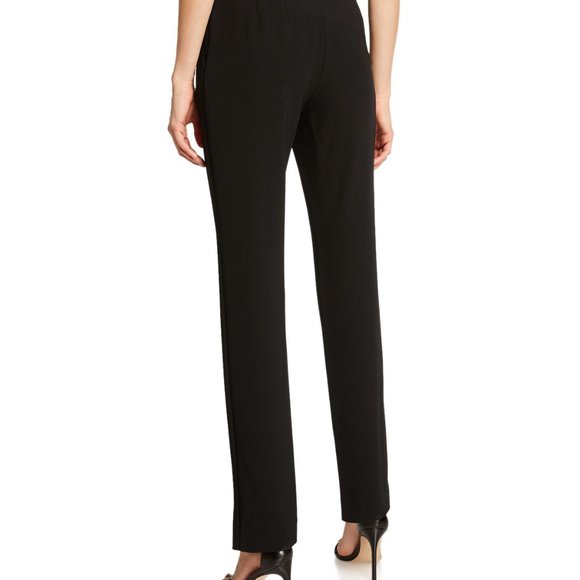 SOLD!! St. John  "Jennifer" Pant, Crepe, Black, 16 - Picture 2 of 4